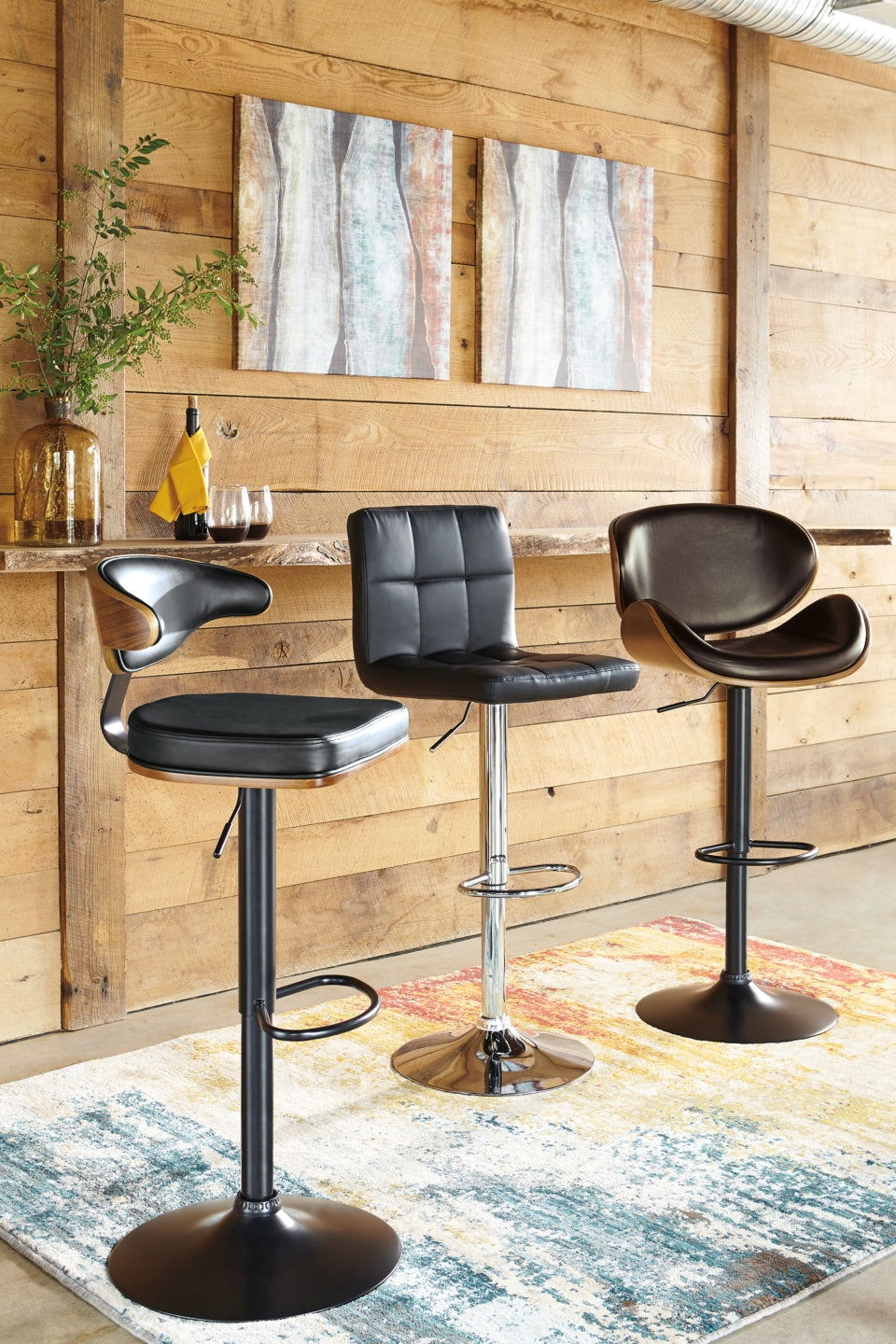 Bellatier Adjustable Height Bar Stool - furniture place usa