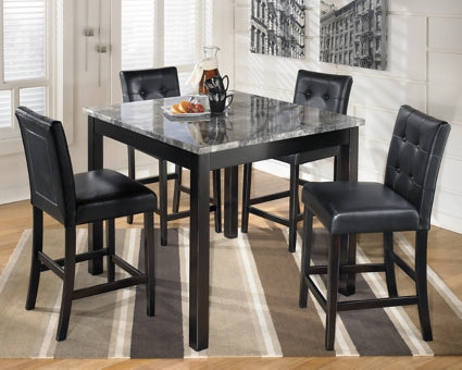 Maysville Counter Height Dining Table and Bar Stools (Set of 5) - furniture place usa
