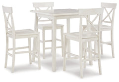 Stuven Counter Height Dining Table and 4 Barstools - PKG012084 - furniture place usa