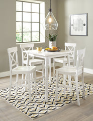 Stuven Counter Height Dining Table and 4 Barstools - PKG012084 - furniture place usa