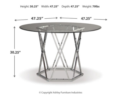 Madanere Dining Table and 4 Chairs - furniture place usa
