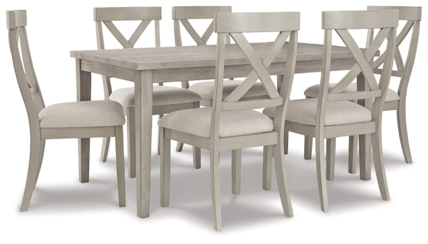 Parellen Dining Table and 6 Chairs - PKG011520 - furniture place usa