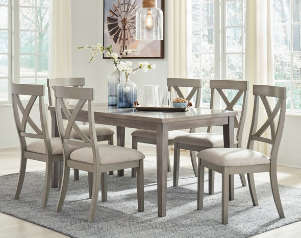 Parellen Dining Table and 6 Chairs - PKG011520 - furniture place usa