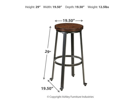 Challiman 2-Piece Bar Stool - PKG000082 - furniture place usa