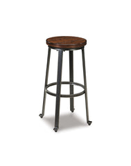 Challiman 2-Piece Bar Stool - PKG000082 - furniture place usa