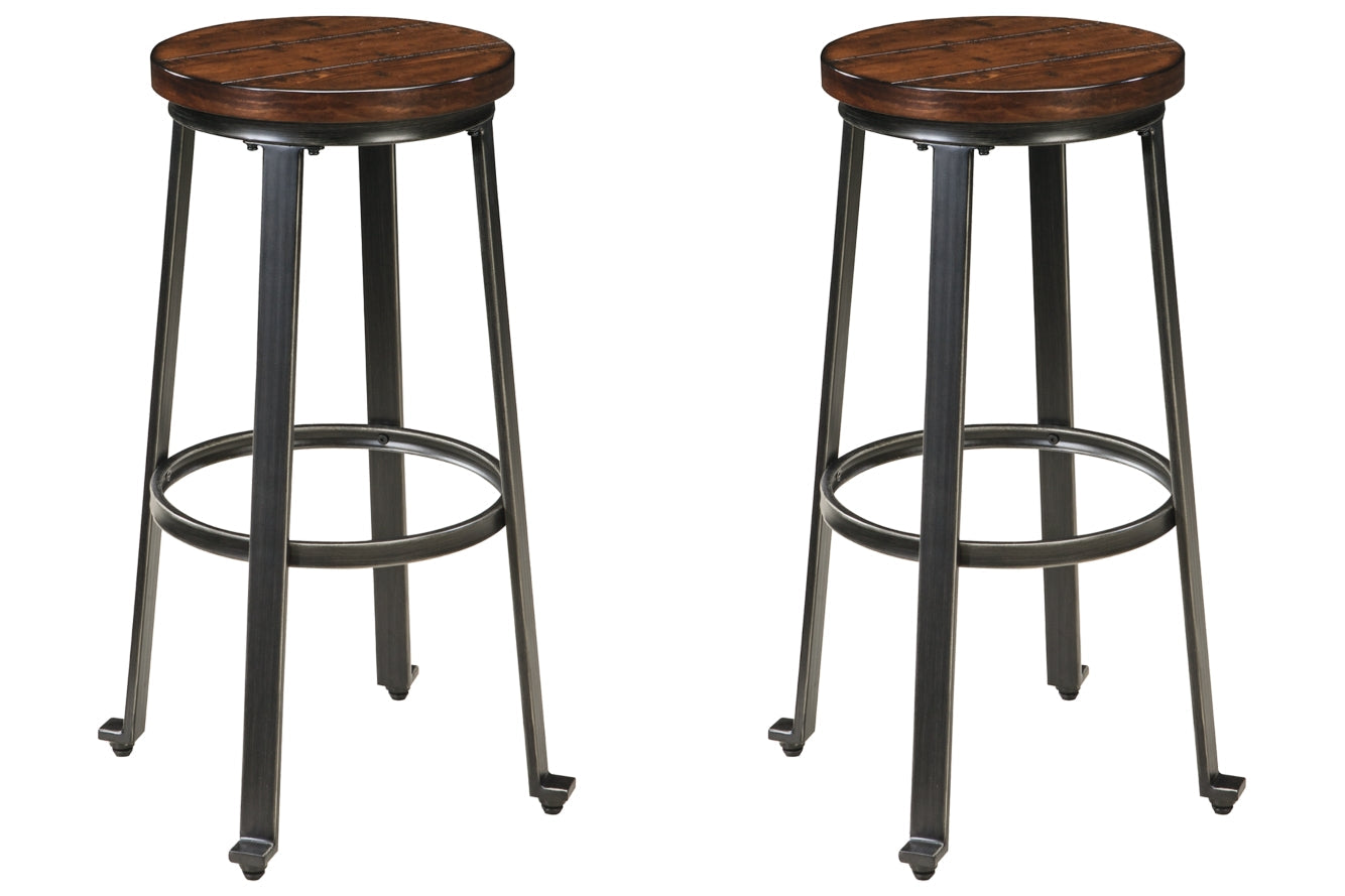 Challiman 2-Piece Bar Stool - PKG000082 - furniture place usa