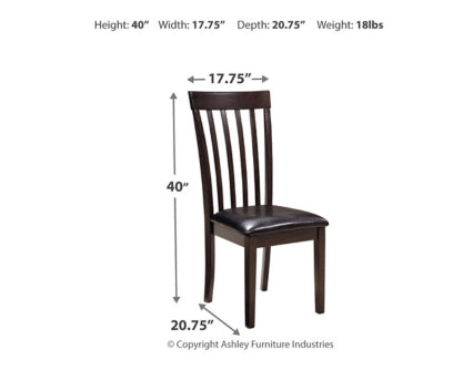 Hammis 2-Piece Dining Room Chair - furniture place usa