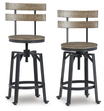Lesterton Counter Height Dining Table and 2 Barstools - PKG012087 - furniture place usa