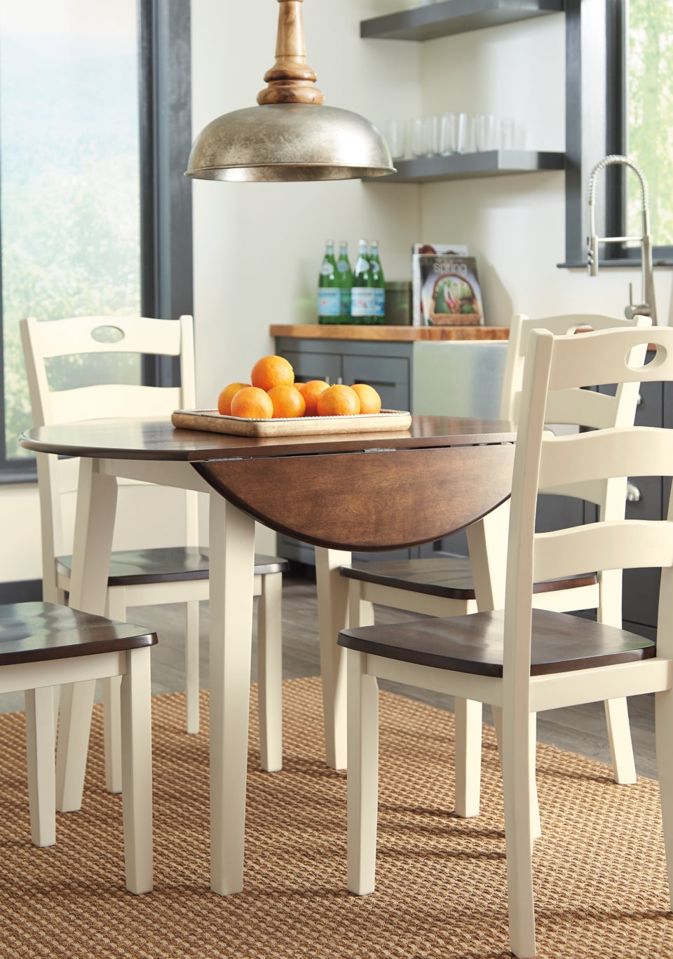 Woodanville Dining Table and 4 Chairs - furniture place usa