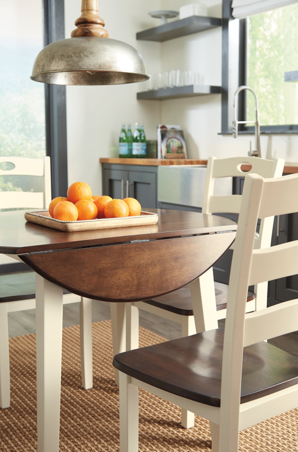 Woodanville Dining Table and 4 Chairs - furniture place usa