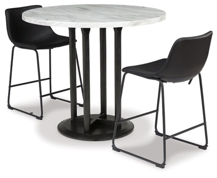 Centiar Counter Height Dining Table and 2 Barstools - furniture place usa
