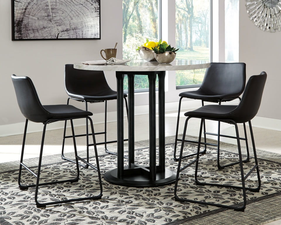 Centiar Counter Height Dining Table and 4 Barstools - PKG001962 - furniture place usa