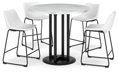 Centiar Counter Height Dining Table and 4 Barstools - PKG014010 - furniture place usa