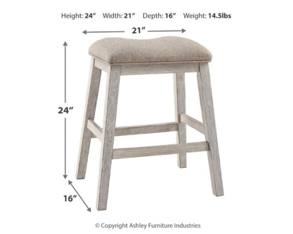 Skempton Counter Height Dining Table and 4 Barstools - PKG001970 - furniture place usa