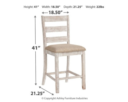 Skempton Counter Height Dining Table and 4 Barstools - furniture place usa