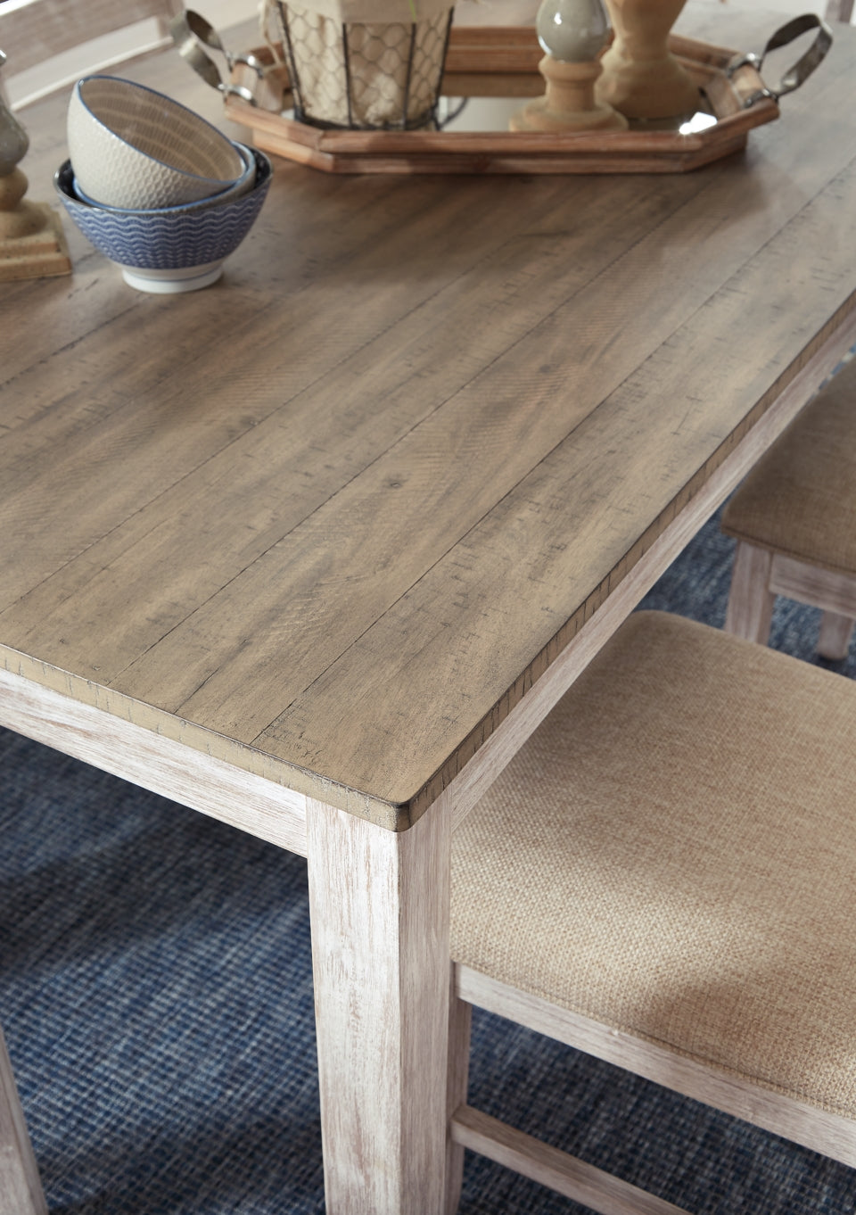 Skempton Counter Height Dining Table and 2 Barstools - furniture place usa