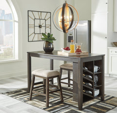 Rokane Counter Height Dining Table and 2 Barstools - PKG001978 - furniture place usa