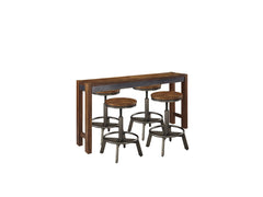 Torjin Counter Height Dining Table and 4 Barstools - PKG000114 - furniture place usa