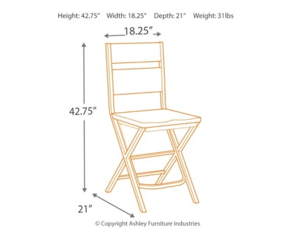 Kavara Counter Height Dining Table and 2 Barstools - furniture place usa
