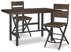 Kavara Counter Height Dining Table and 2 Barstools - furniture place usa