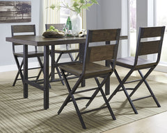 Kavara Counter Height Dining Table and 4 Barstools - furniture place usa
