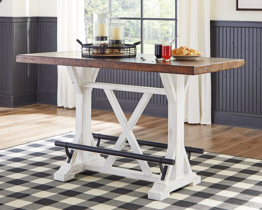 Valebeck Counter Height Dining Table and 2 Barstools - furniture place usa