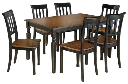Owingsville Dining Table and 6 Chairs - furniture place usa
