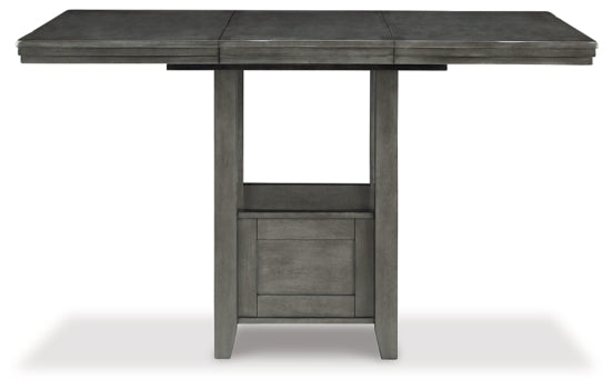 Hallanden Counter Height Dining Table and 6 Barstools with Storage - furniture place usa
