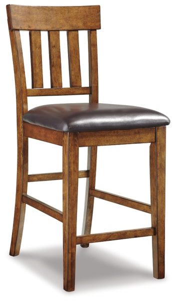 Ralene Counter Height Dining Table and 6 Barstools with Storage - furniture place usa