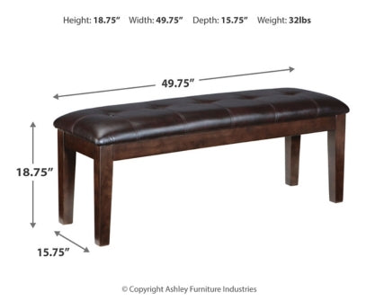 Haddigan Dining Table and 4 Chairs and Bench - furniture place usa