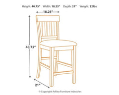 Haddigan Counter Height Bar Stool - furniture place usa