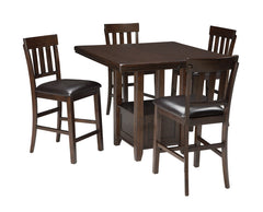 Haddigan Counter Height Dining Table and 4 Barstools - furniture place usa