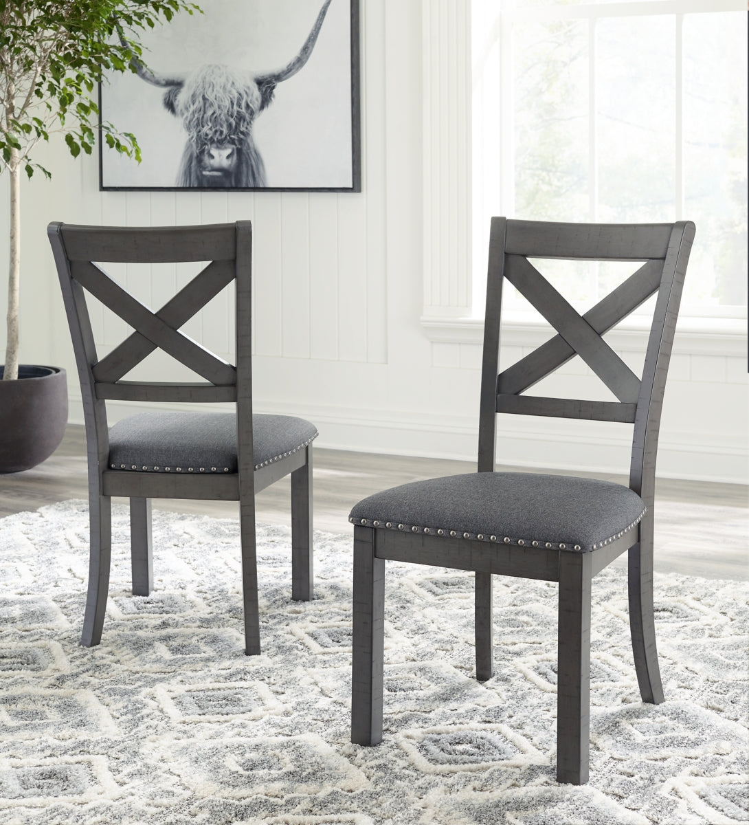 Myshanna Dining Table and 4 Chairs - PKG013982 - furniture place usa