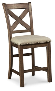 Moriville Counter Height Dining Table and 6 Barstools - furniture place usa