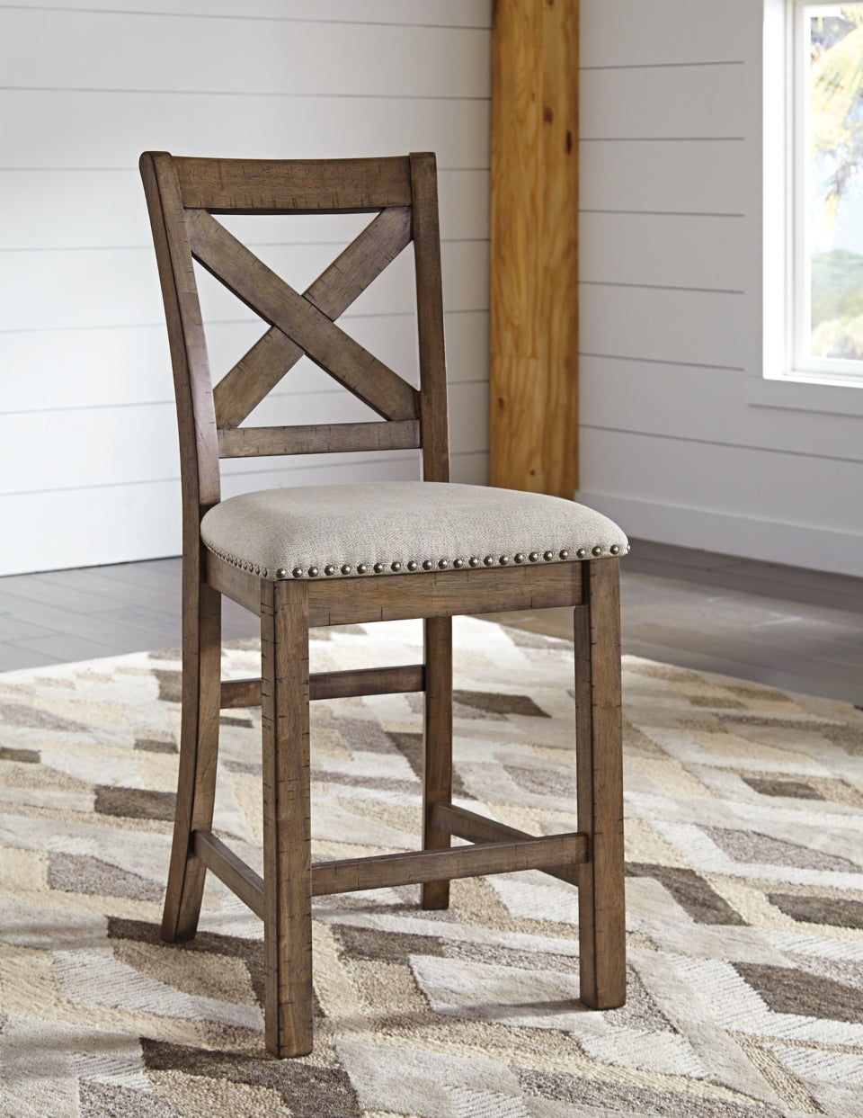 Moriville Counter Height Dining Table and 4 Barstools and Bench - furniture place usa