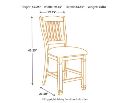 Bolanburg Counter Height Bar Stool - furniture place usa