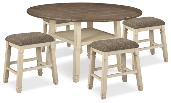 Bolanburg Counter Height Dining Table and 4 Barstools - PKG014018 - furniture place usa