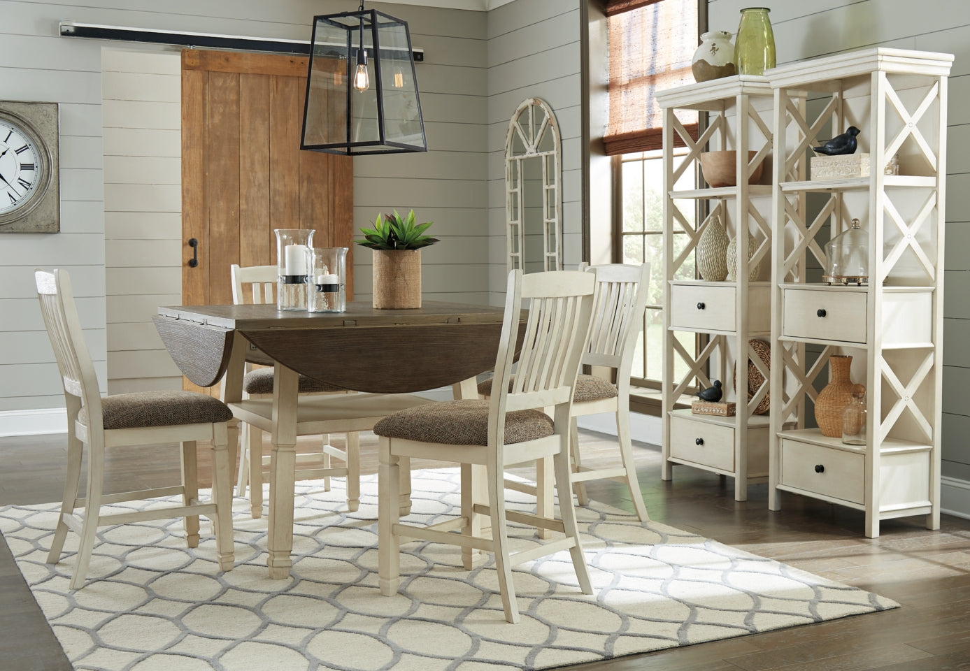 Bolanburg Counter Height Dining Table and 4 Barstools - PKG000402 - furniture place usa