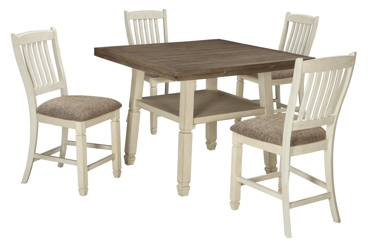 Bolanburg Counter Height Dining Table and 4 Barstools - PKG000402 - furniture place usa