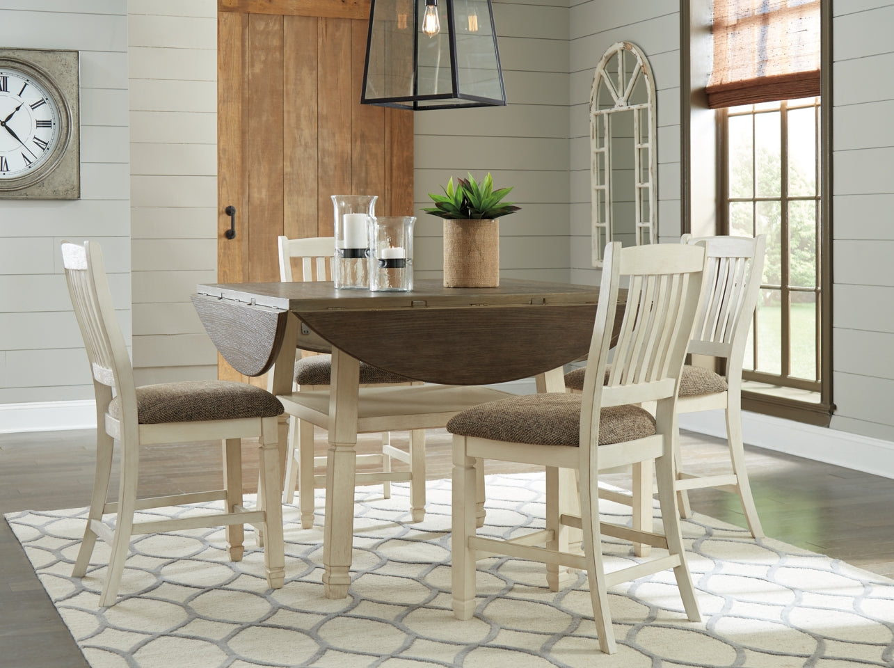 Bolanburg Counter Height Dining Table and 4 Barstools - PKG000402 - furniture place usa