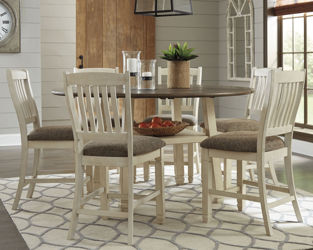 Bolanburg Counter Height Dining Table and 6 Barstools - PKG000173 - furniture place usa