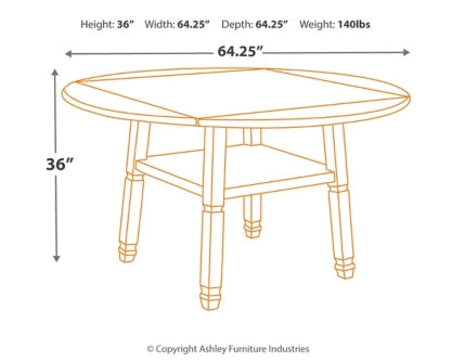 Bolanburg Counter Height Dining Table and 8 Barstools - furniture place usa