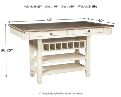 Bolanburg Counter Height Dining Table and 4 Barstools - PKG014019 - furniture place usa