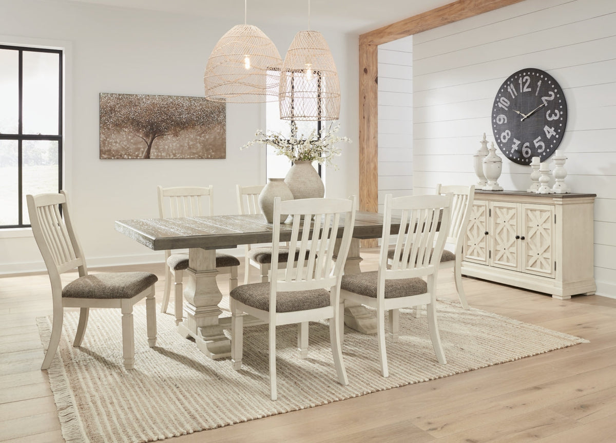 Bolanburg Dining Table and 6 Chairs with Storage - PKG013292 - furniture place usa