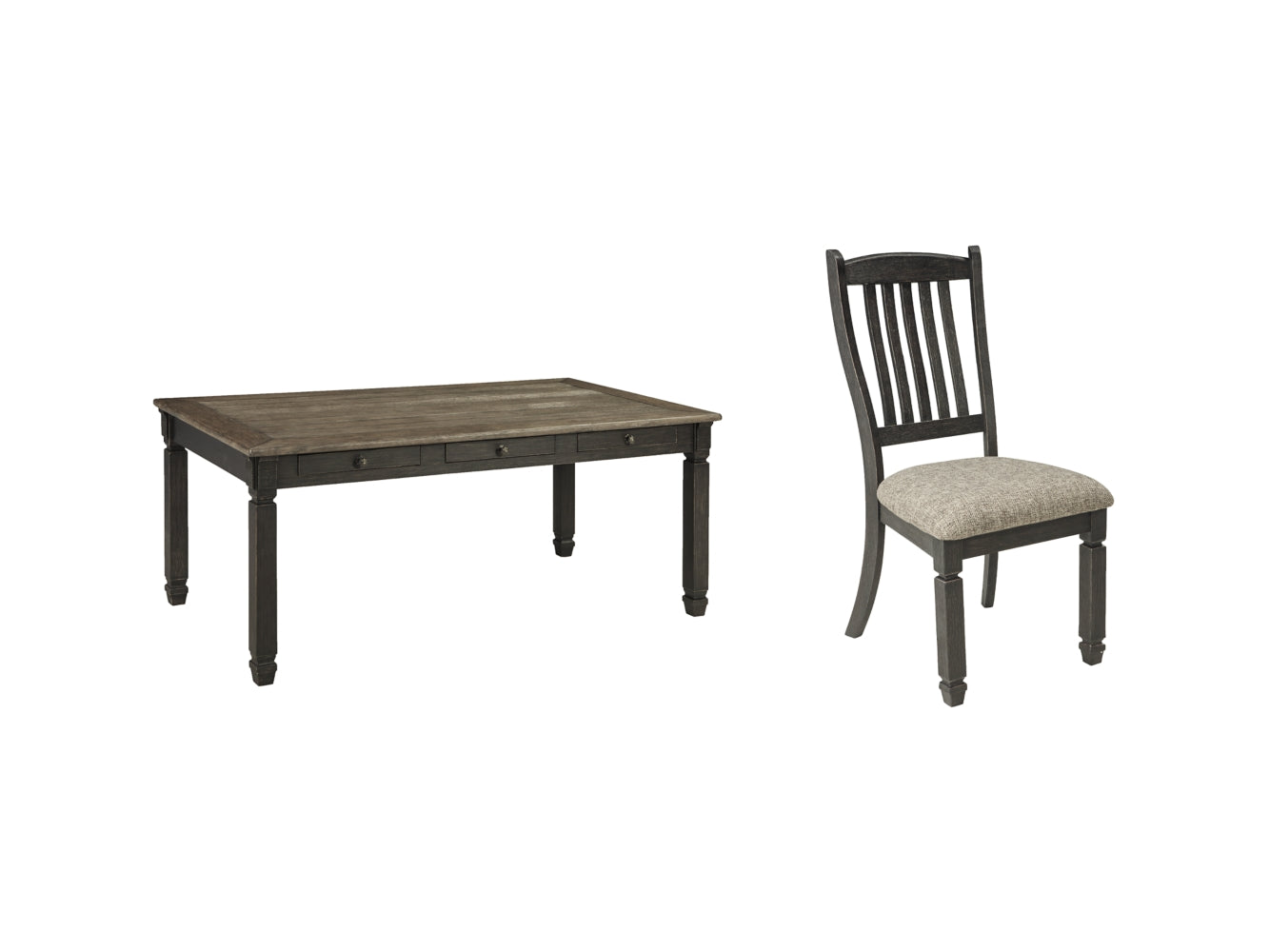 Tyler Creek Dining Table and 6 Chairs - PKG002214 - furniture place usa