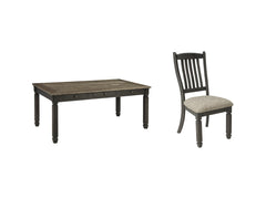 Tyler Creek Dining Table and 6 Chairs - PKG002214 - furniture place usa