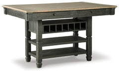 Tyler Creek Counter Height Dining Table and 4 Barstools and Bench - furniture place usa