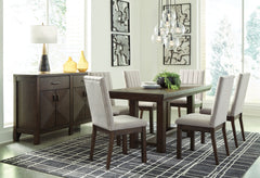 Dellbeck Dining Table and 6 Chairs with Storage - furniture place usa