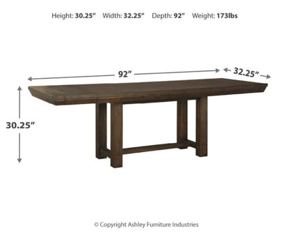 Dellbeck Dining Table and 8 Chairs with Storage - furniture place usa