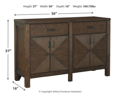 Dellbeck Dining Table and 8 Chairs with Storage - furniture place usa